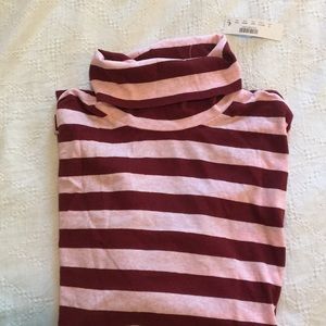 NWT J Crew striped turtleneck